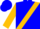 Silk - Blue, Gold 'RS', Gold Sash, Blue Bars on Gold Sleeves