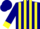 Silk - Navy blue, yellow sun emblem and stripes, yellow cuffs on burgund