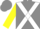 Silk - grey, White cross belts, Yellow Sleeves, grey Cap