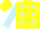 Silk - Yellow, Light Blue spots and sleeves, Yellow cap