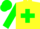 Silk - Yellow, Green Cross Of Lorrain, Green Sleeves, Green Cap