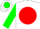 Silk - White, green 'SP' in red disc, red, white and green sleeves, red, white an