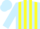 Silk - Light Blue and Yellow Vertical Stripes, Light Blue Cap