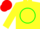 Silk - Yellow, green circle, red 'H', yellow, green and red cap