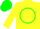 Silk - Yellow, green 'Y' in circle, yellow sleeves, green cap