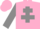 Silk - Pink, Grey Cross of Lorraine and sleeves