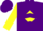 Silk - Purple, Purple 'S' on Yellow Diamond, Purple Chevrons on Yellow sleeves