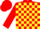Silk - Red and Yellow Blocks, Red Cap