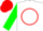 Silk - White, red 'JP' in red circle, green sleeves, red cap