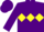 Silk - Purple, Yellow triple diamond