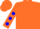 Silk - Orange, Blue Circled 'B', Blue spots on Sleeves
