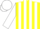Silk - Yellow, White Stripes, White Bars on Sleeves, Yellow and White Cap