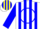 Silk - WHITE, Blue Circle  Yellow GCS, Blue Stripes On Slvs