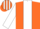 Silk - Orange, White stripe and sleeves, striped cap