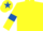 Silk - Yellow, Royal blue armlets, yellow cap, Royal blue star