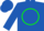 Silk - Royal Blue, Green 'PFS' in Circle