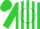 Silk - Lime Green, White Sleeve w/Green Stripes, White Circle w/Green Emblem on