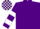 Silk - Purple, White hooped sleeves, check cap
