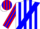 Silk - White, Red and Blue Sash, Red and Blue Stripes on Sleeve
