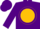 Silk - Purple, purple 'Cc' in purple circle on gold disc