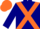 Silk - Navy Blue, Orange cross belts, Navy Cap