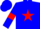 Silk - Blue, red star and armlets, blue cap