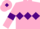 Silk - Pink, Purple triple diamond, armlets and diamond on cap