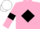 Silk - Pink, black diamond and armlets, white cap