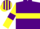 Silk - Purple, Yellow hoop, Yellow sleeves, Purple armlets, Purple and Yellow striped cap