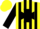 Silk - Yellow, Black Maltese Cross, Black Stripes on Sleeves, Yellow Cap