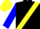 Silk - Black, yellow sash, blue sleeves, yellow cap