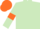 Silk - Light Green, Orange armlets, Orange cap