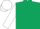Silk - Dark green, white emblem, white sleeves, dark green and white cap