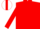 Silk - Red, red 'PP' in white crest, red star stripe on w