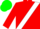 Silk - Red, green 'MFF' on white sash, green cap