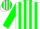 Silk - White,Green Stripes,Green sleeves