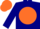 Silk - Navy Blue, Navy Blue 'CR' on Orange disc , Orange Cap