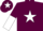 Silk - Maroon, White star, halved sleeves and star on cap