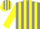 Silk - Grey, Yellow 'Phoenix' and Stripes on Sleeves