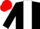 Silk - Black, White stripe, Red cap