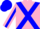 Silk - Pink, blue cross belts, blue stripe on sleeves, pink and blue cap