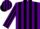 Silk - Purple and Black stripes