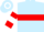 Silk - Light Blue, White 'Coyote' on Red Hoop
