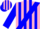 Silk - PINK, Blue Sash, Blue Stripes on Slvs