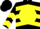 Silk - Black, Fluorescent Yellow disc and Emblem, Yellow Chevrons