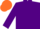 Silk - Purple, orange, purple sleeves, orange cap