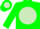 Silk - Green, Green 'CC&B' on Light Green disc