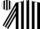 Silk - Black and White Stripes,Black 'BI