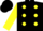 Silk - Black, Yellow spots on Back, Yellow Sleeves