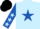 Silk - Light Blue, Royal Blue star, Royal Blue sleeves, Light Blue stars, Black cap